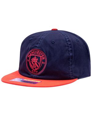Fan Ink Navy/red Manchester City Wander Snapback Hat - Blue