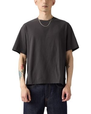 Levi's Relaxed Fit Cropped Boxy Short Sleeve Crewneck T-shirt - Black