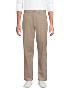 Lands' End Relaxed Straight Fit Knockabout Chino - Gray
