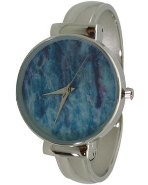 Olivia Pratt Stainless Steel Bangle Watch - Blue