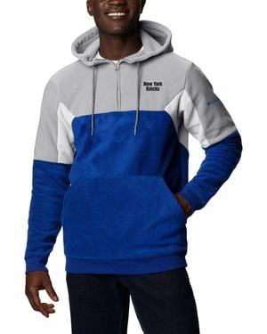 Columbia New York Knicks Lodge Quarter-zip Hoodie - Blue