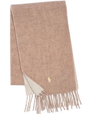 Polo Ralph Lauren Classic Reversible Scarf - Natural