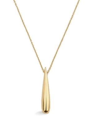 Yoj Eos Teardrop Necklace - Metallic