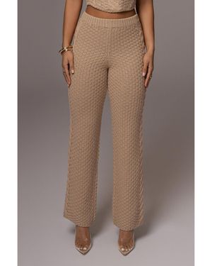 JLUXLABEL Madison Knit Pants - Brown