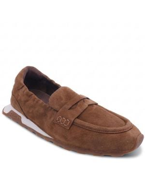 Ash Kriss Suede Sneaker Penny Loafers - Brown