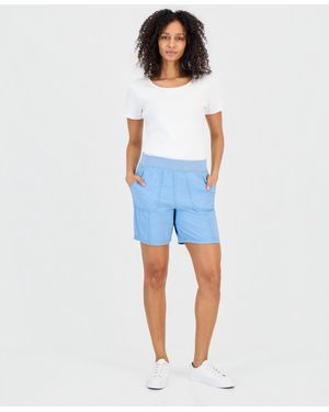 Style & Co. Pull-on Utility-pocket Shorts - Blue