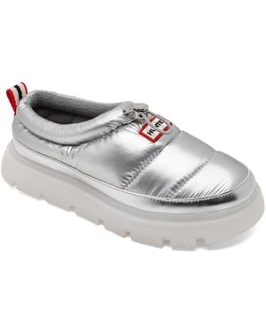 HUNTER Insulated Water Resistant Slip-on Mules From Finish Line - White