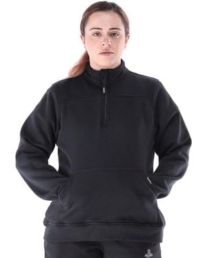 Refrigiwear Plus Size Quarter-zip Fleece Sweatshirt - Blue