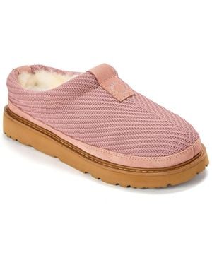 Dearfoams Knit Water Repellent Clog Slippers - Pink
