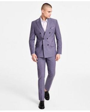 BarIII Slim Fit Double Breasted Suit Separate Exclusively At Macys - Blue