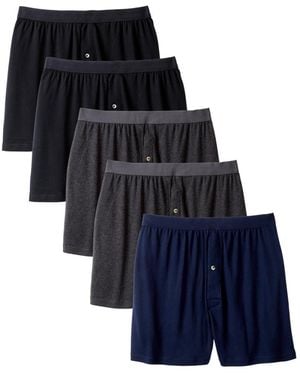 Kingsize Big & Tall 5-pack Cotton Boxers - Blue