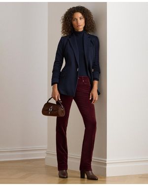 Ralph Lauren Stretch Corduroy Mid-rise Straight Pants - Blue