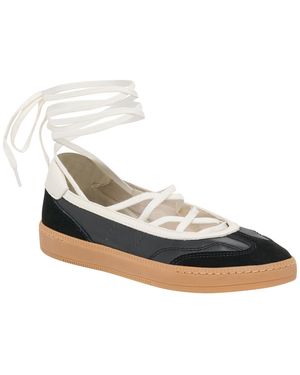 Dolce Vita Nyomie Lace-up Ankle-wrap Sneakers - White