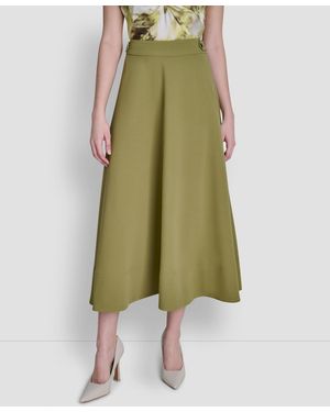 DKNY Textured Maxi Skirt - Green