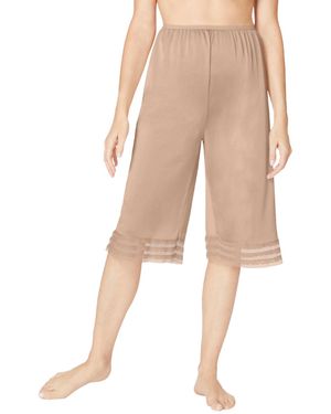 Comfort Choice Plus Size Snip-to-fit Culotte - Natural