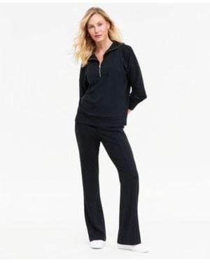INC International Concepts Quarter Zip Sweatshirt Flare Sweatpants Macys Exclusive - Blue