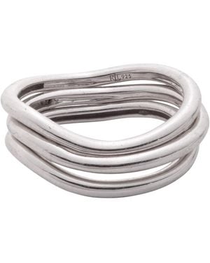 Ralph Lauren Sterling Band Ring - White