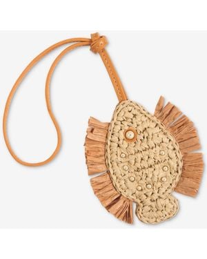 On 34th Fish Bag Charm - Metallic