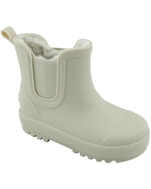 BEARPAW Toddler Faux Fur Lined Chelsea Waterproof Rain Boots - Green