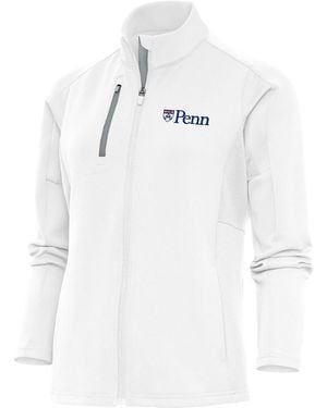 Antigua Pennsylvania Quakers Generation Full-zip Jacket - White