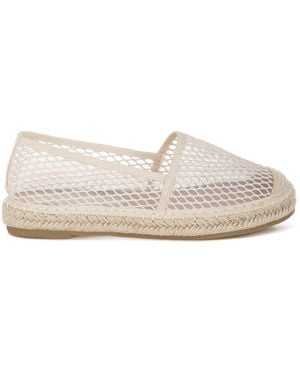 LONDON RAG Manara Mesh Espadrille Loafers - White