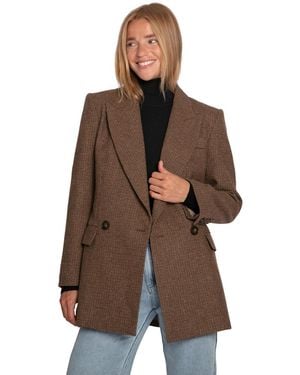 Belle & Bloom Big Brother Talk Blazer - Brown
