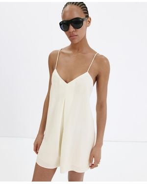 Mango Straight Open-back Jumpsuit - White