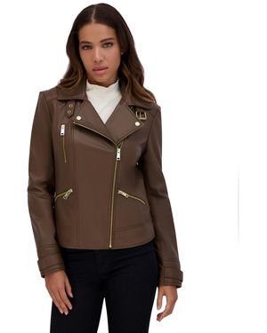 Andrew marc felicity leather moto jacket hotsell
