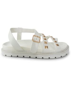 Belle & Bloom Morning Mood Chunky Stud Sandal - White