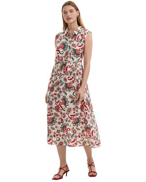 Finery London Alida Floral Midi Shirt Dress - Pink
