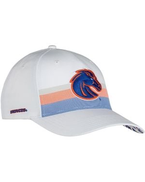 Ahead Boise State Broncos The Sideline Adjustable Striped Baseball Cap - Blue