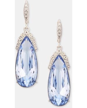 Givenchy Crystal Pear-shape Drop Earrings - Blue