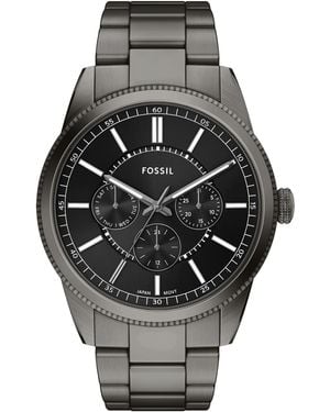 Fossil Pearson Multifunction Gunmetal Stainless-steel Watch - Gray