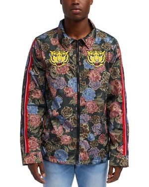 Reason Fearless Tape Trim Nylon Quilted Jacket - Multicolor