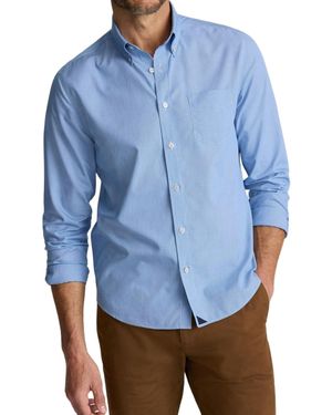 UNTUCKit Slim Fit Wrinkle-free Cadetto Button Up Shirt - Blue
