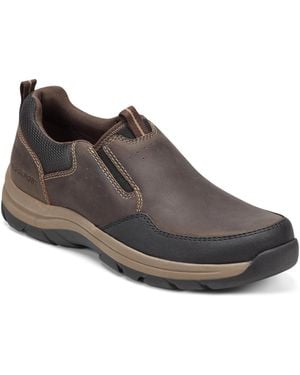 Rockport Falcon Casual Round Toe Slip-on Shoes - Brown