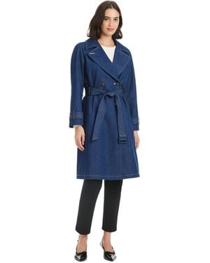 Kate Spade Belted Trench Coat - Blue