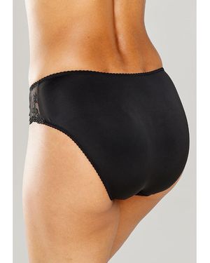Lascana Floral Lace Hipster Panty - Black