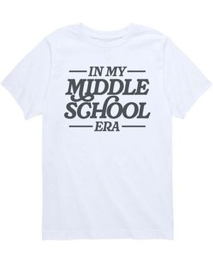 Hybrid Instant Message Boys' 8-20 In My Middle School Era Short-sleeve Graphic T-shirt - White