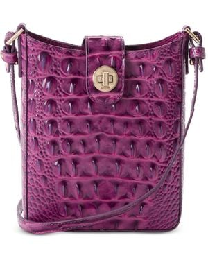 Brahmin Marley Melbourne Mini Leather Crossbody - Purple