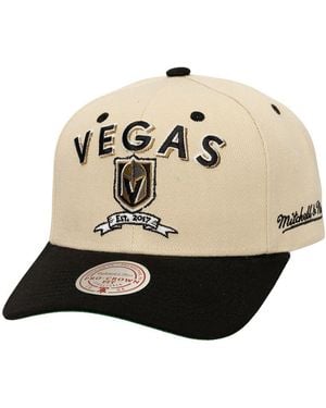 Mitchell & Ness Â Vegas Golden Knights Soul Legacy Defined Two-tone Pro Crown Adjustable Hat - Natural