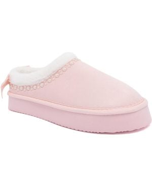 Juicy Couture Obvi Pearl-trim Embellished Mule Clogs - Pink