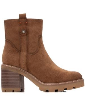 Xti Suede Booties Refresh Collection By - Brown