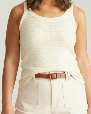 UNIVERSAL STANDARD Plus Size Ribbed Tank - White