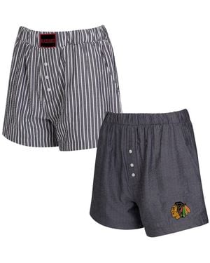 Concepts Sport Chicago Blackhawks 2-pack Boxer Shorts Set - Gray