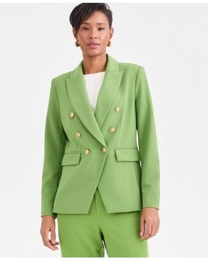 INC International Concepts Double-breasted Blazer - Green