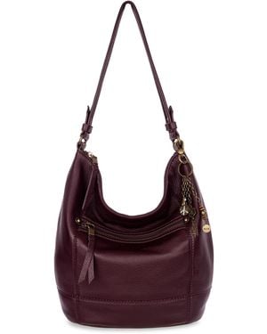 The Sak Sequoia Leather Medium Hobo Bag - Purple