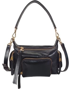 Lodis Jill Top Handle Small Crossbody Bag - Black