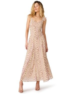 Steve Madden Estela Sweetheart Fit & Flare Ankle Dress - Natural