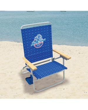 Tommy Bahama 4-position Easy In-easy Out Folding Beach Chair - Blue